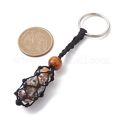 Natural & Synthetic Gemstone Wishing Bottle Keychain&nbsp;KEYC-JKC00726