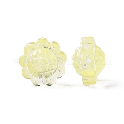 Transparent Spray Painted Glass Beads&nbsp;X-GLAA-I050-06J