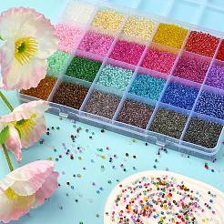 19200Pcs 24 Colors 12/0 Glass Seed Beads&nbsp;SEED-YW0001-87A