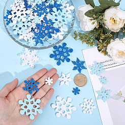 200Pcs Glitter Christmas Snowflake EVA Foam Stickers&nbsp;DIY-ME0001-94