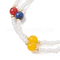 Glass Seed Multi-strand Bracelets Bracelets for Women&nbsp;BJEW-JB12039-02