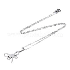 Non-Tarnish 201 Stainless Steel Pendants Necklaces&nbsp;NJEW-S105-JN706-45-1