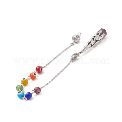 Mixed Natural Gemstone Pointed Drowsing Pendulums&nbsp;PALLOY-JF01991