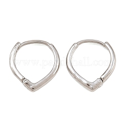 Brass Huggie Hoop Earrings for Unisex&nbsp;EJEW-K249-12P