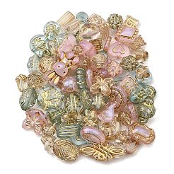 60G 3 Colors Transparent Acrylic Beads&nbsp;MACR-FP0001-15