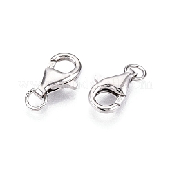 Anti-Tarnish 925 Sterling Silver Lobster Claw Clasps&nbsp;STER-N016-37P