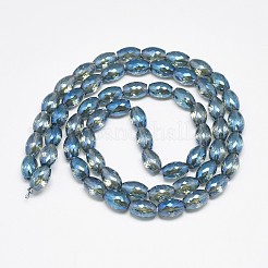 Electroplate Glass Beads Strands&nbsp;EGLA-Q089-A05