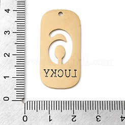 304 Stainless Steel Pendants&nbsp;STAS-D200-02G-G