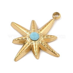 304 Stainless Steel Pendants&nbsp;STAS-P380-60G