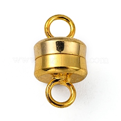 Column Brass Magnetic Clasps with Loops&nbsp;X-KK-M064-G-NR