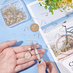 160Pcs 4 Style Brass Earring Hooks&nbsp;KK-BC0012-04
