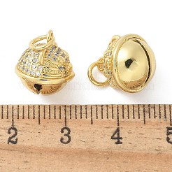 Brass Micro Pave Cubic Zirconia Pendants&nbsp;KK-K298-33G