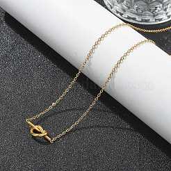 Knot 304 Stainless Steel Pendant Necklaces & Bracelets & Stud Earrings Sets for Women&nbsp;SJEW-C004-16G