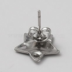 304 Stainless Steel Stud Earring Findings&nbsp;EJEW-WH20014-09B