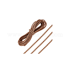 Flat Leather Craft Shoemaker Cord with Metal Rivet&nbsp;LS-AJEW-WH0561-08A