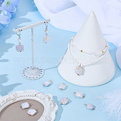12Pcs 2 Colors Natural Freshwater Pearl Keshi Pearl Pendants&nbsp;STAS-NB0002-67