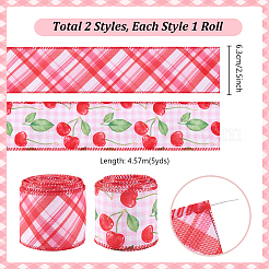 5 Yards Polyester Ribbon&nbsp;OCOR-WH0101-203