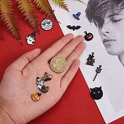26Pcs 13 Styles Gunmetal Plated Alloy Enamel Pendants&nbsp;ENAM-SZ0001-64