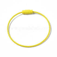 Spray Painted 201 Stainless Steel Wire Cable Keychains&nbsp;BJEW-T019-01L