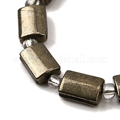 Natural Pyrite Beads Strands&nbsp;G-Z087-C03
