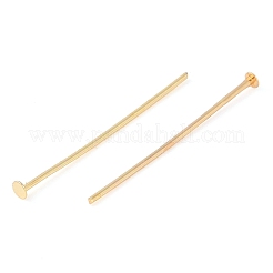 Brass Flat Head Pins&nbsp;KK-N254-47C-G