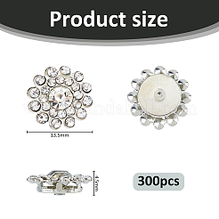 300Pcs Brass Rhinestones Cabochons&nbsp;FIND-FH0016-69