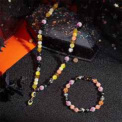 450Pcs 15 Style Drawbench Glass Beads Strands&nbsp;DGLA-PH0001-11