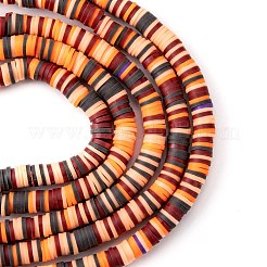 Handmade Polymer Clay Beads Strands&nbsp;CLAY-R089-6mm-T02B-21