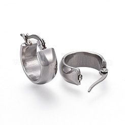 Non-Tarnish 304 Stainless Steel Hoop Earrings&nbsp;X-EJEW-F188-23P