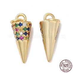 925 Sterling Silver Micro Pave Cubic Zirconia Charms&nbsp;STER-I010-12G