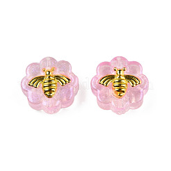 Transparent Spray Painted Glass Beads&nbsp;LAMP-N032-03-A05