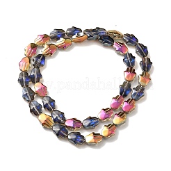 Transparent Electroplate Glass Beads Strands&nbsp;EGLA-F159-HR04