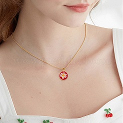 Handmade Millefiori Glass Pendants&nbsp;PALLOY-CJ00001