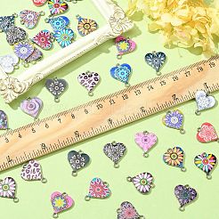 42Pcs 21 Styles Alloy Enamel Connector Charms&nbsp;ENAM-CJ0004-42
