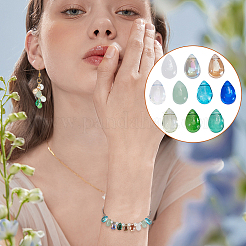 150Pcs 10 Colors Transparent Glass & Lampwork Beads Sets&nbsp;GGLA-GA0001-06