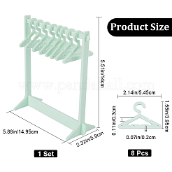1 Set Coat Hanger Shaped Acrylic Earring Display Stands&nbsp;EDIS-CP0001-15B