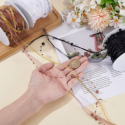 15M Polyester Lace Ribbon&nbsp;OCOR-WH0609-088C
