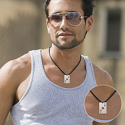 18Pcs 3 Colors 201 Stainless Steel Pendant&nbsp;STAS-UN0045-15