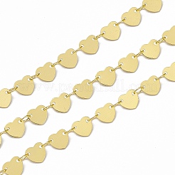 Handmade Brass Heart Link Chains&nbsp;CHC-F015-11G