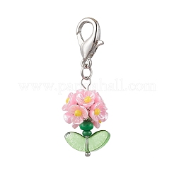 Resin & Glass Beaded Pendant Decorations&nbsp;HJEW-MZ00169-05