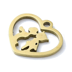 304 Stainless Steel Charms&nbsp;STAS-C097-38B-G
