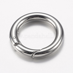 Tarnish Resistant 304 Stainless Steel Spring Gate Rings&nbsp;STAS-F149-22P