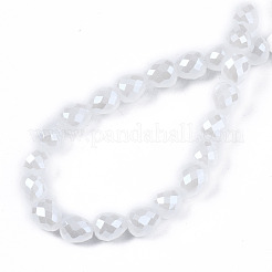 Electroplate Glass Beads Strands&nbsp;EGLA-T008-15D