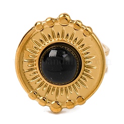 Natural Mixed Stone Finger Rings&nbsp;RJEW-Q822-28G