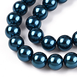 Glass Pearl Beads Strands&nbsp;HY-G002-01D-09