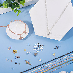 DIY Iron Chains Necklaces Making Kits&nbsp;DIY-TA0013-17
