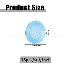 180Pcs Plastic Mini Disc Display Decorations&nbsp;DJEW-FH0011-56