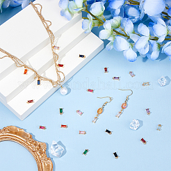 24Pcs 12 Colors Brass Cubic Zirconia Charms&nbsp;FIND-HS0001-13