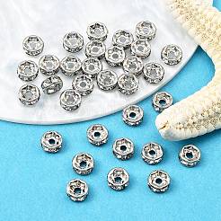Brass Grade A Crystal Rhinestone Beads&nbsp;RB-A003-6MM-N
