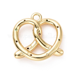 Eco-friendly Brass Micro Pave Cubic Zirconia Pendants&nbsp;KK-D079-20G-02